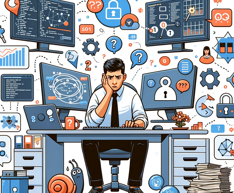 a confused data scientist