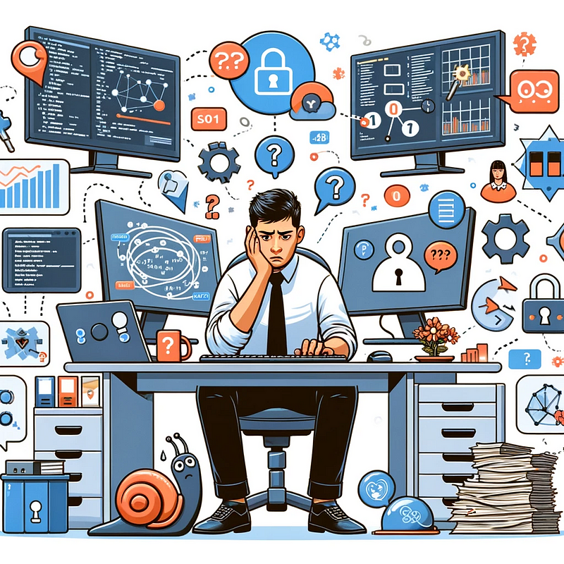 a confused data scientist